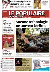 Portada de Le Populaire du Centre (Francia)