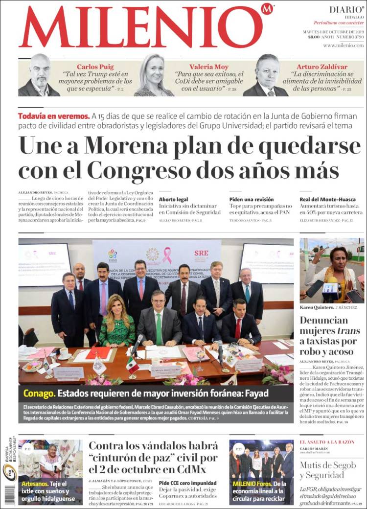 Portada de Milenio de Hidalgo (Mexique)