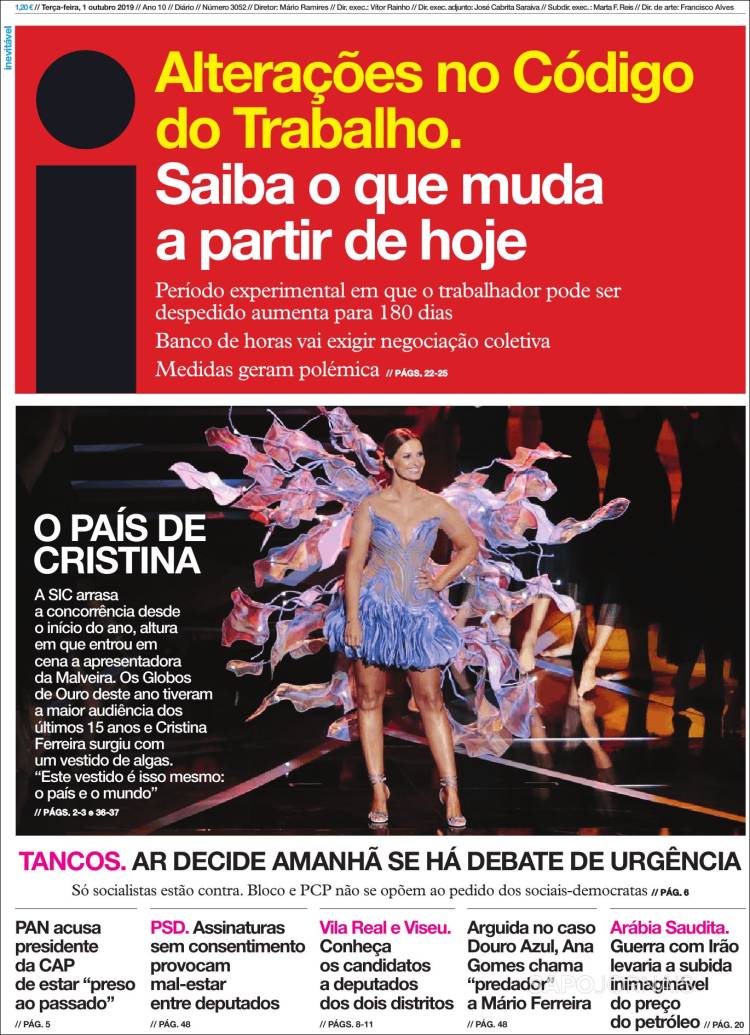 Portada de I - informação (Portugal)