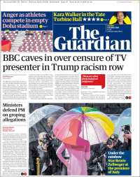 Portada de The Guardian (Reino Unido)