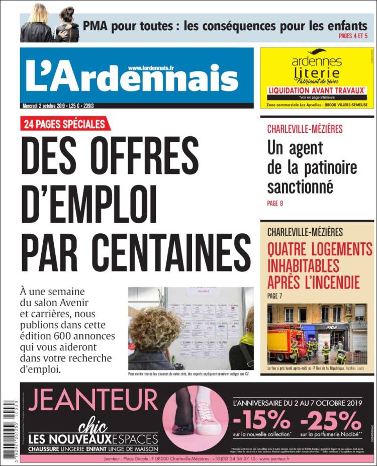 Portada de L'Ardenais (Francia)