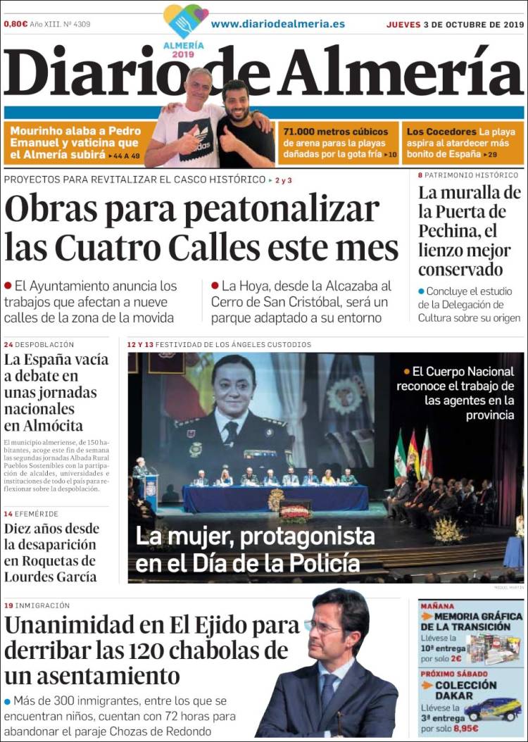 Portada de Diario de Almería (Espa&ntilde;a)