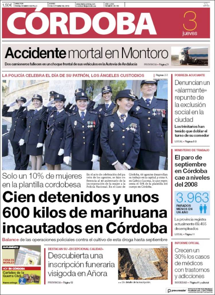 Portada de Diario de Córdoba (Espa&ntilde;a)
