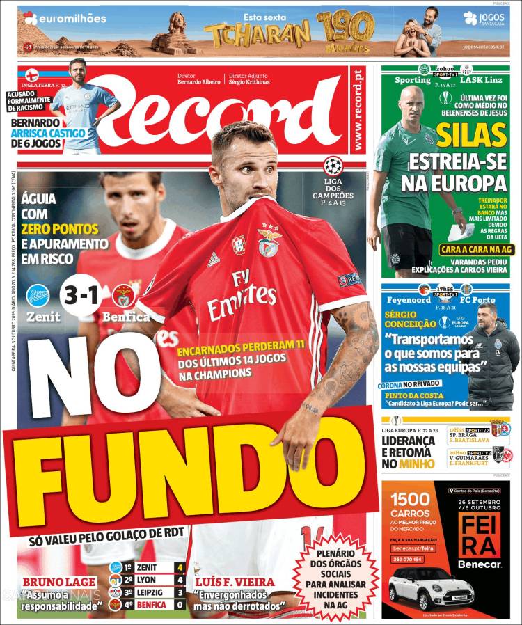 Portada de Record (Portugal)