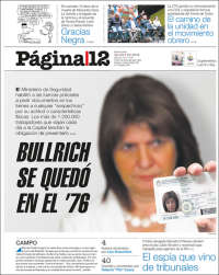 Portada de Página/12 (Argentina)