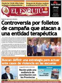 Portada de El Esquiu (Argentina)