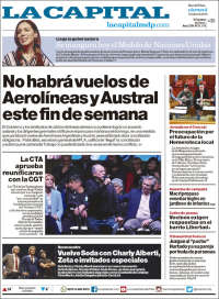 Portada de Diario La Capital - Mar del Plata (Argentina)