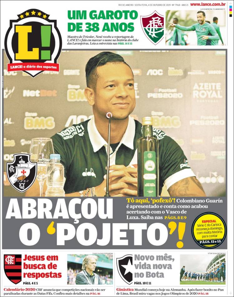 Portada de Lance! (Brasil)