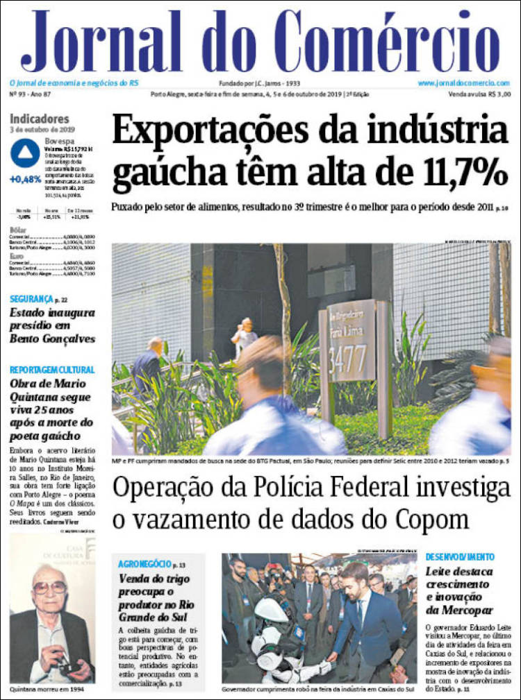 Portada de Jornal do Comércio (Brasil)
