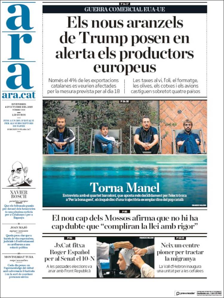 Portada de Ara (Spain)