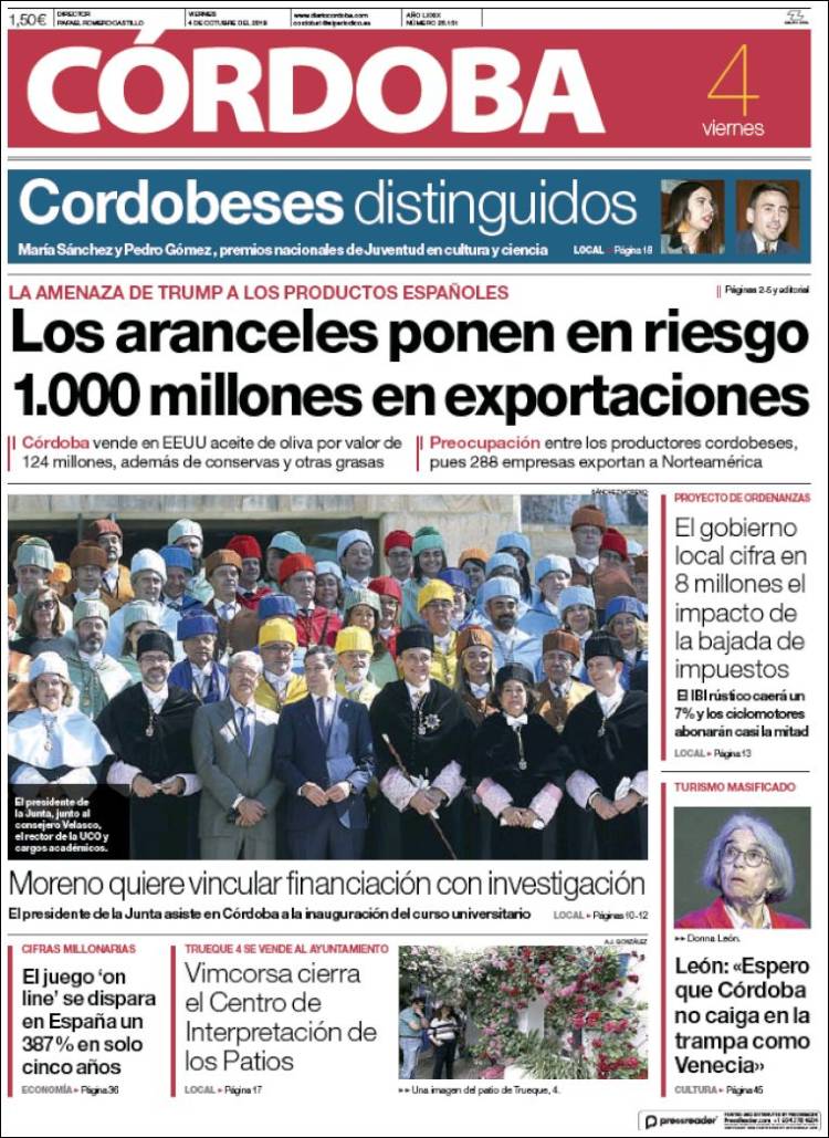 Portada de Diario de Córdoba (Spain)