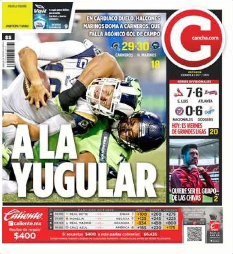 Portada de Cancha (México)