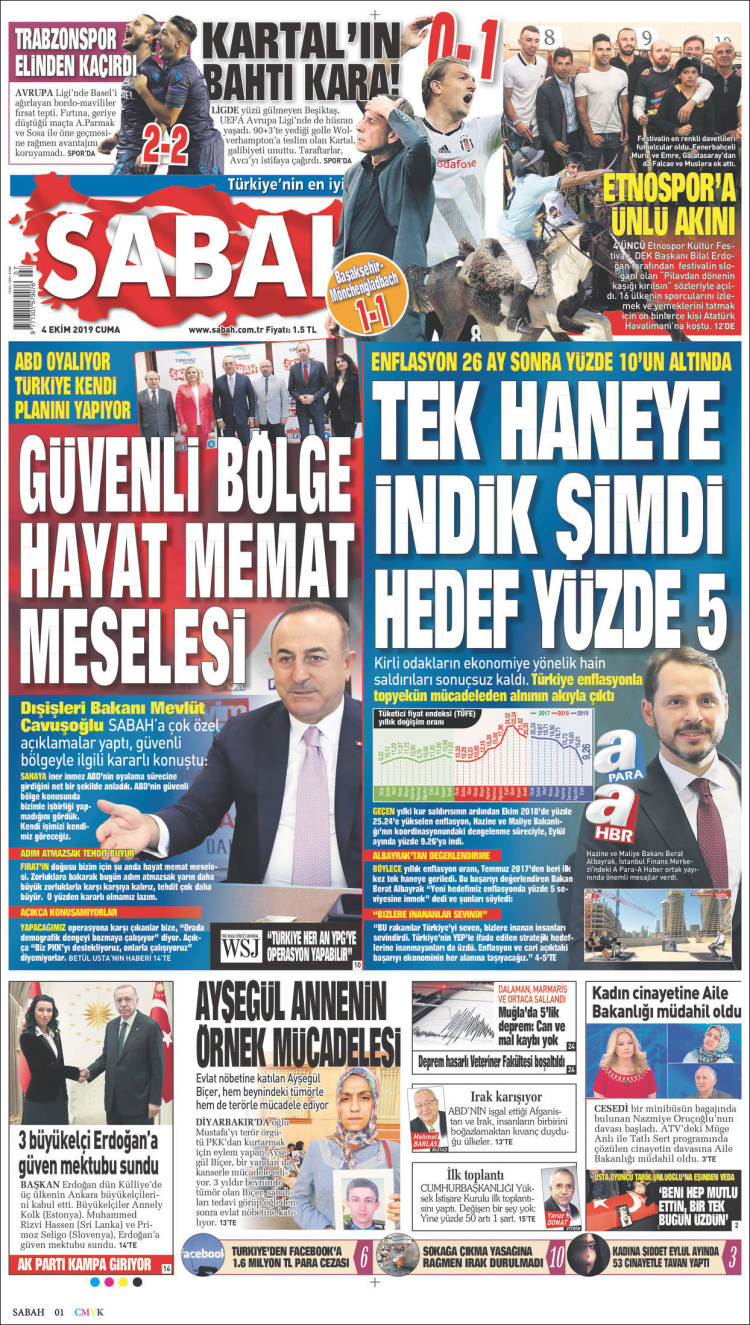 Portada de Sabah (Turqu&iacute;a)