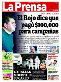 Portada de La Prensa (Honduras)