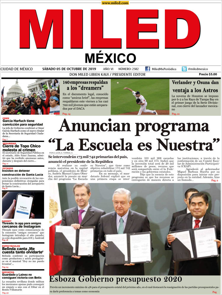 Portada de Miled (México)