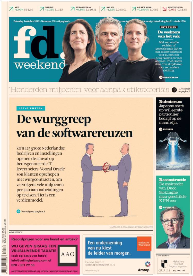 Portada de Het Financieele Dagblad (Pa&iacute;ses Bajos)