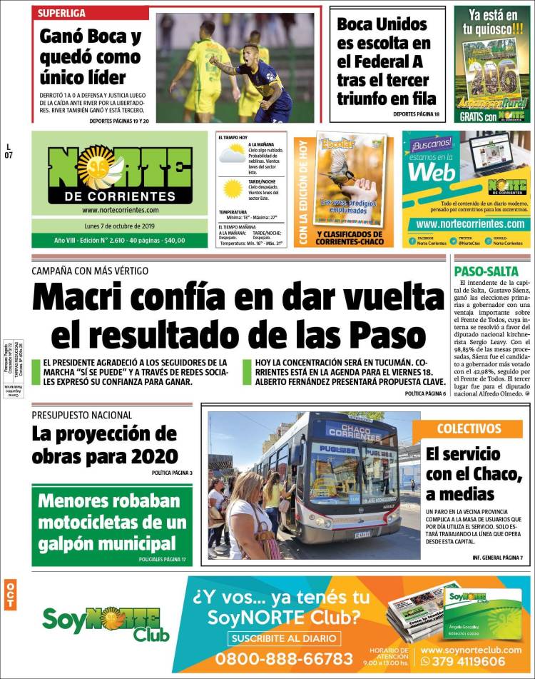 Portada de Norte Corrientes (Argentina)