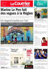 Portada de Le Courrier de l'Ouest (Francia)