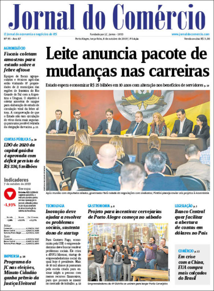 Portada de Jornal do Comércio (Brasil)