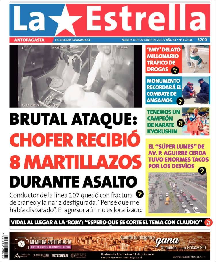 Portada de La Estrella del Norte (Chile)