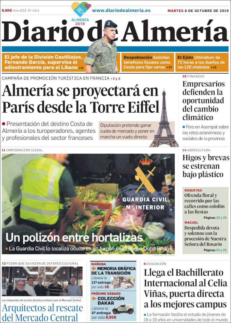 Portada de Diario de Almería (Espa&ntilde;a)