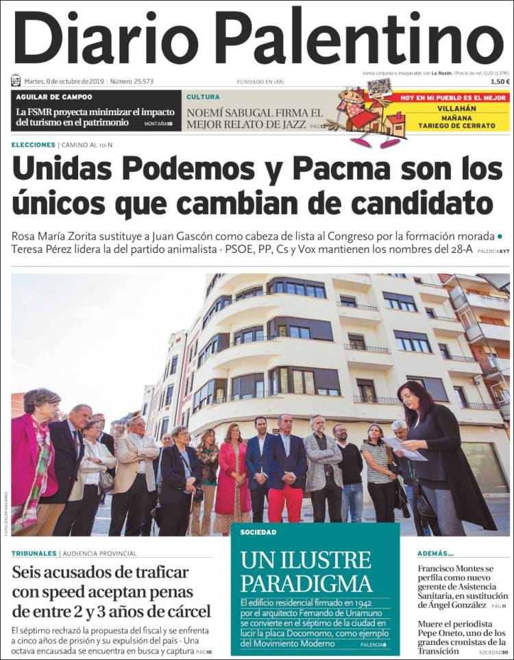 Portada de Diario Palentino (Espa&ntilde;a)