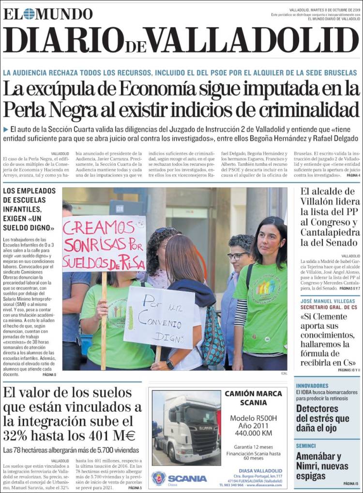 Portada de Diario de Valladolid (Espa&ntilde;a)