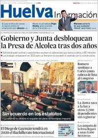 Portada de Huelva Información (España)