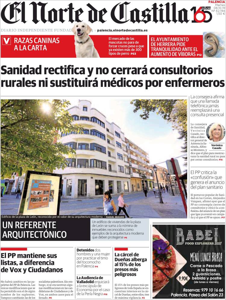 Portada de Norte de Castilla - Palencia (Espa&ntilde;a)