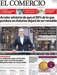Portada de El Comercio (Spain)