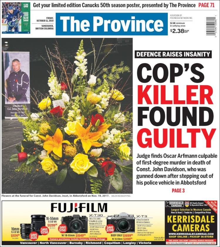 Portada de The Province (Canada)