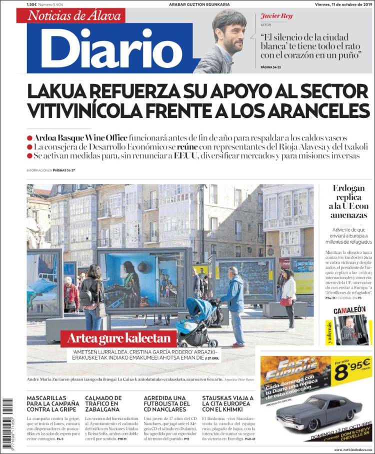 Portada de Noticias de Álava (España)