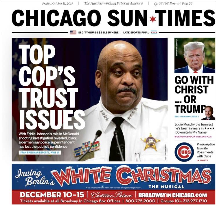 Portada de Chicago Sun-Times (USA)