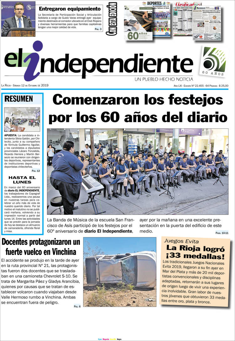 Portada de El Independiente (Argentina)