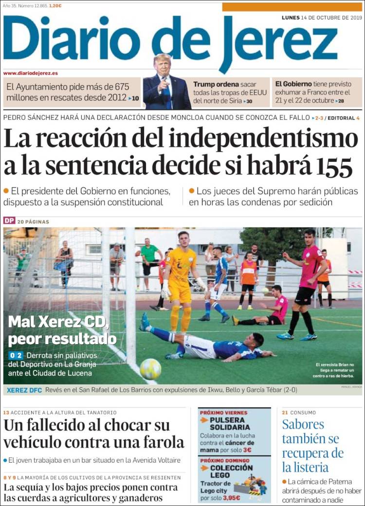 Portada de Diario de Jerez (España)