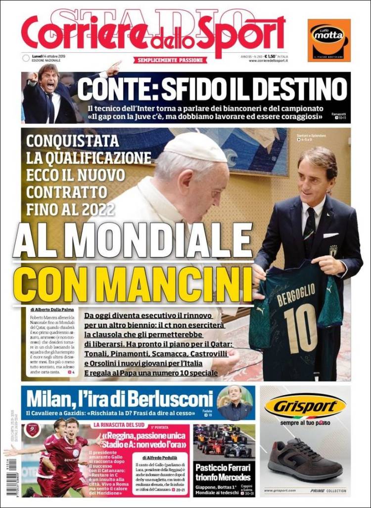 Portada de Corriere dello Sport (Italy)