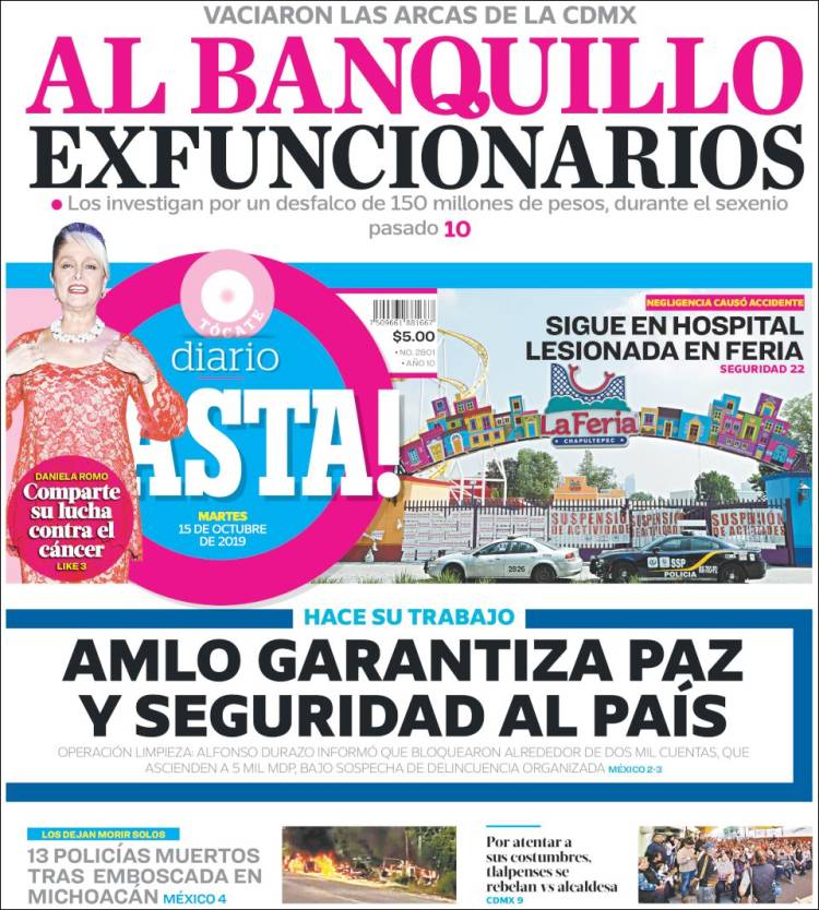 Portada de Diario Basta (M&eacute;xico)