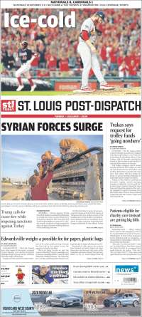 Portada de St. Louis Post-Dispatch (États-Unis)