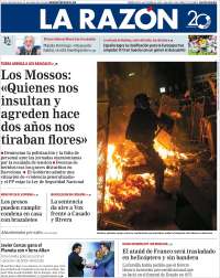 Portada de La Razón (España)