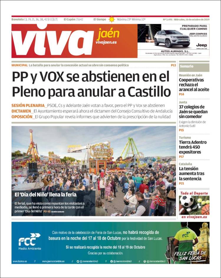 Portada de Viva Jaén (España)