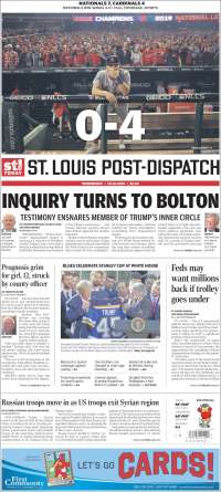 Portada de St. Louis Post-Dispatch (USA)