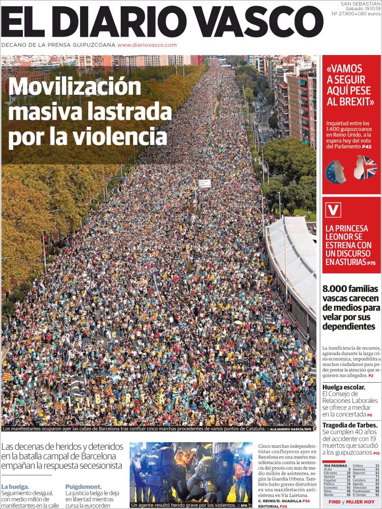 Portada de Diario Vasco (España)