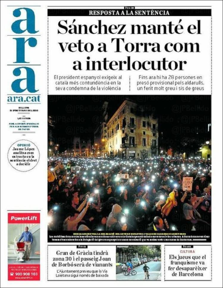 Portada de Ara (España)