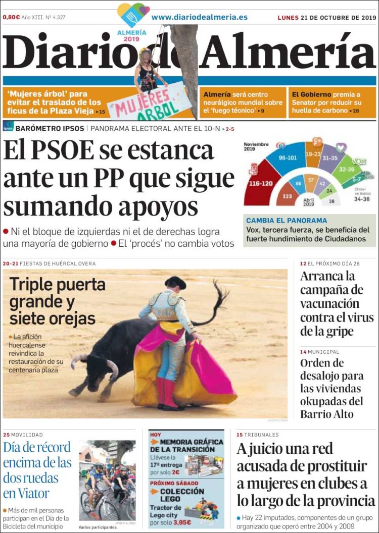 Portada de Diario de Almería (España)