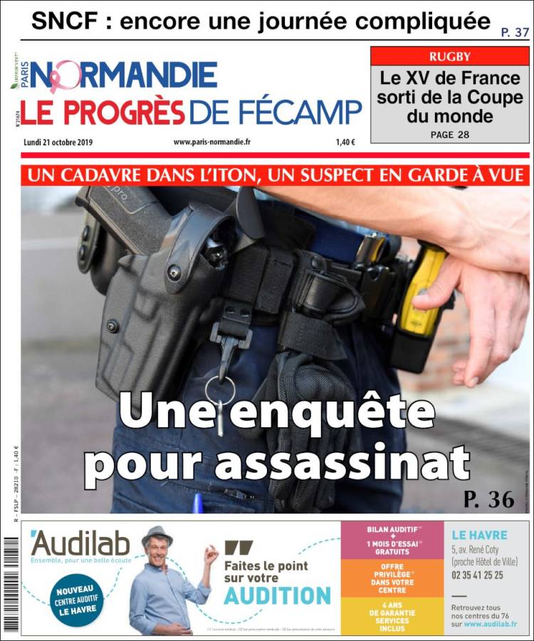 Portada de Progres de Fecamp (Francia)