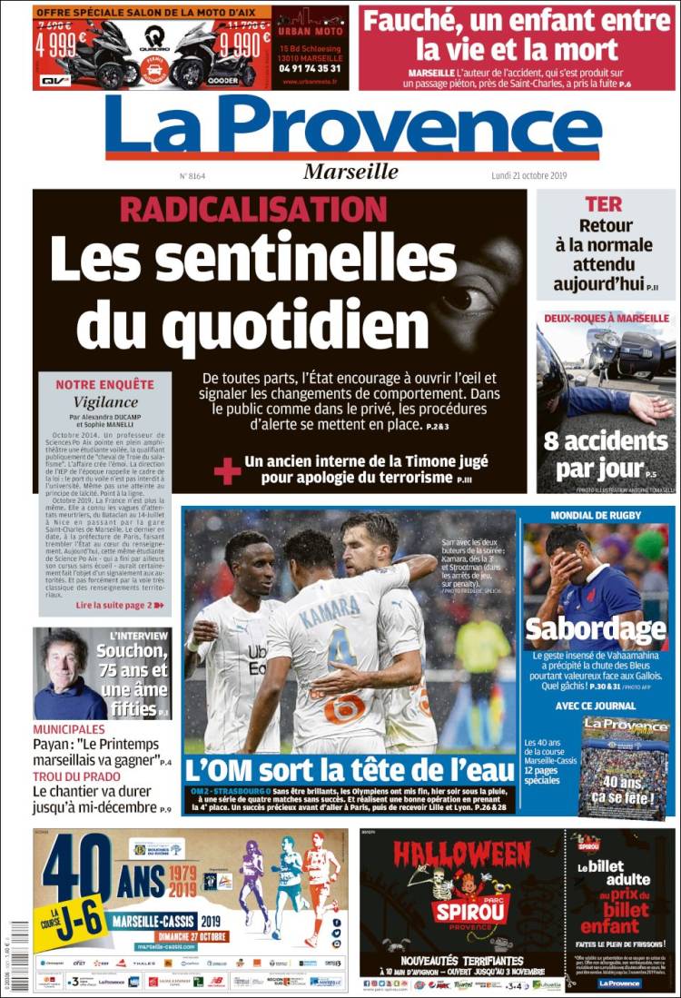 Portada de La Provence (Francia)