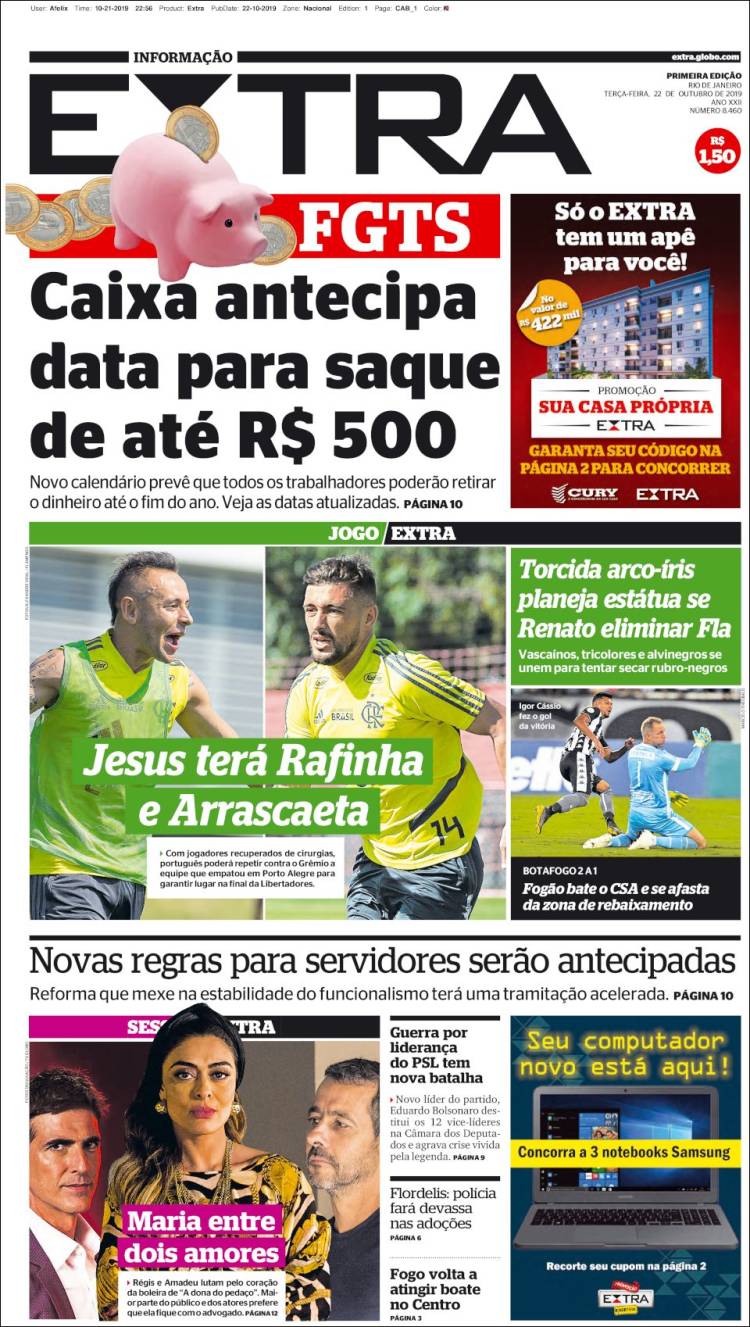 Portada de Extra (Brasil)