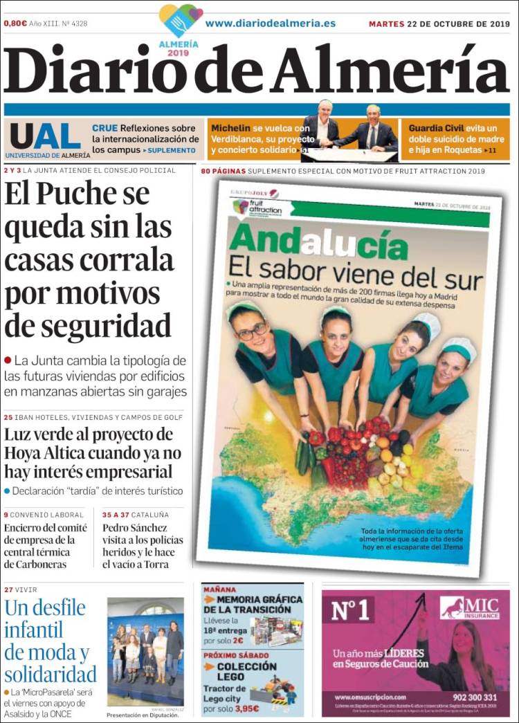 Portada de Diario de Almería (Espa&ntilde;a)