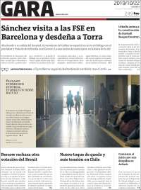 Portada de Gara (Espa&ntilde;a)