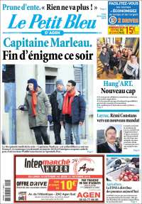 Portada de Le Petit Bleu (Francia)